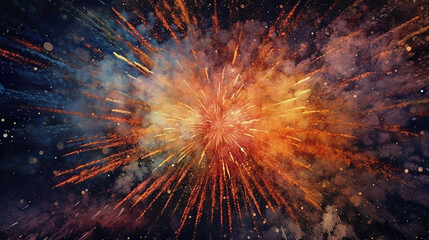 Colorful fireworks