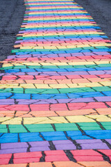 LGBT rainbow path - 636189248