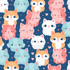 seamless cat pattern