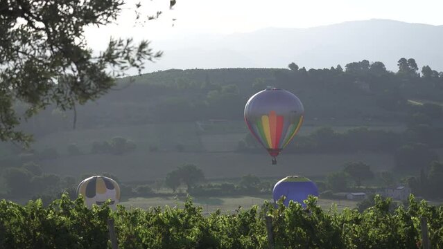 Mongolfiere in volo sull'Umbria