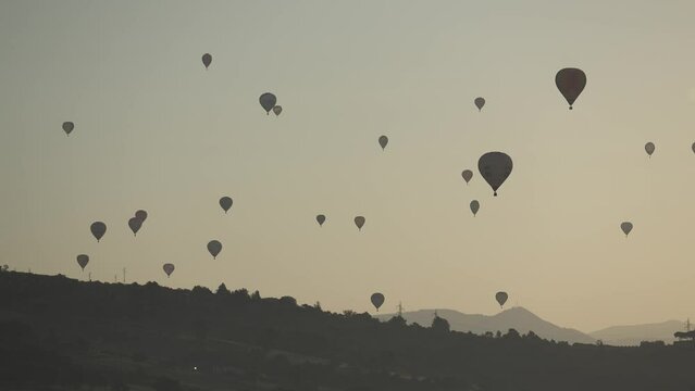 Mongolfiere in volo sull'Umbria