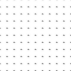 Square seamless background pattern from geometric shapes. The pattern is evenly filled with small black road roller symbols. Vector illustration on white background