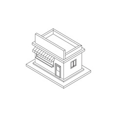 vector isometric building coloring