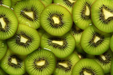 Delicious fresh kiwi total background
