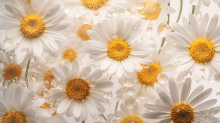 Obraz premium daisy flower top view