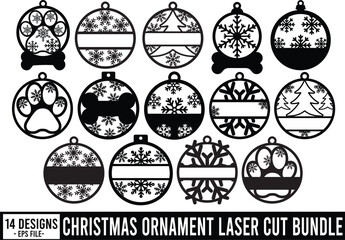 Christmas Ornament Laser Cut Bundle