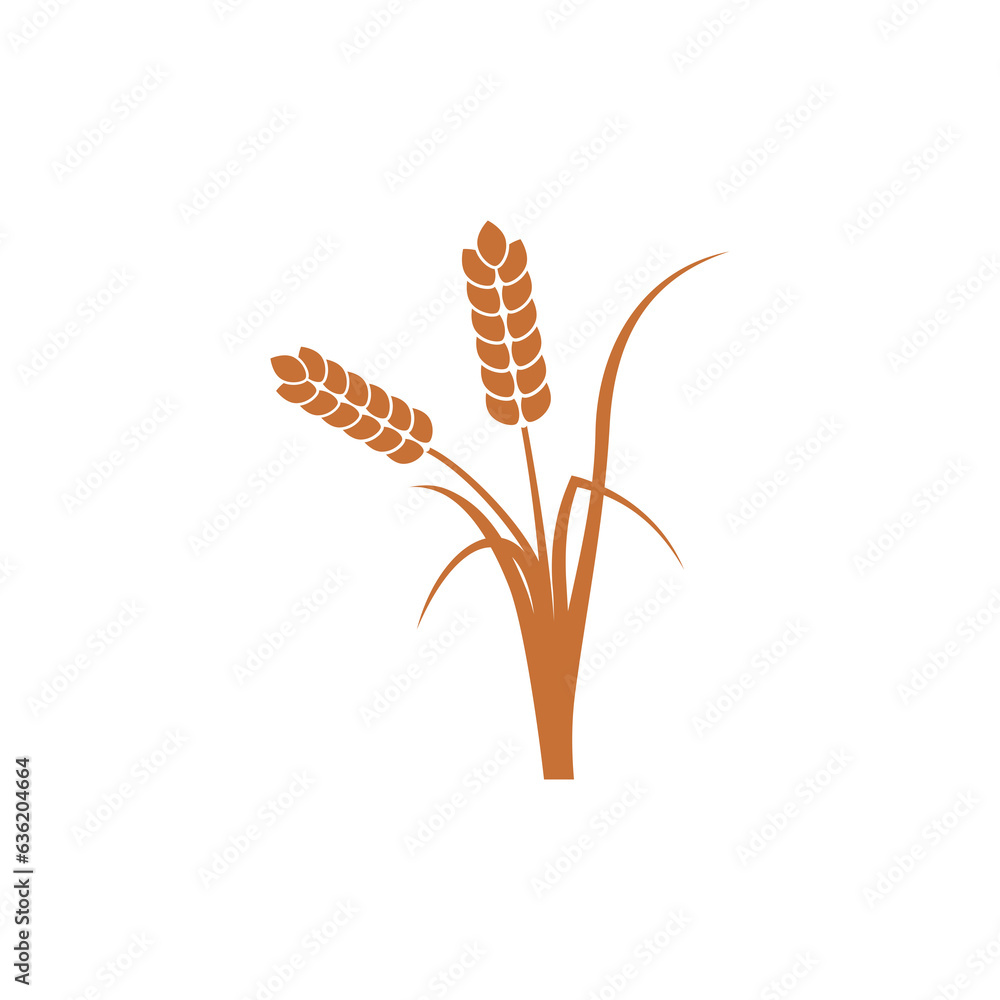 Canvas Prints Wheat ears or rice icon isolated on transparent background