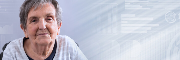 Senior portrait; panoramic banner