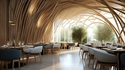 Fototapeta premium interior of restaurant