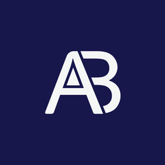 Ab Text Logo Combination