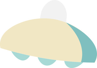 The ufo mine Unidentified Flying Object for sci or space concept..