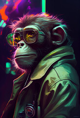 A monkey's portait in 3029