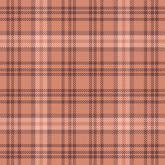 Soft Brown Plaid Tartan Seamless Pattern
