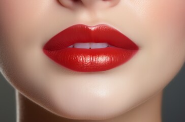 Naklejka premium close up of young girl opening her mouth