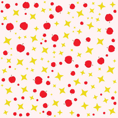 Apple and star Pattern 