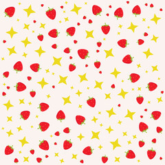 Strawberry and Star Pattern 