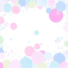Bubbles fluffy cartoon style background
