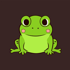 Cartton Cute Frog For Logo and Printing