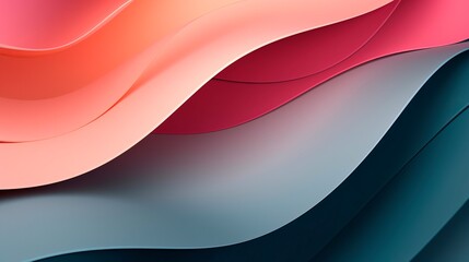 color gradient expressive papercut layer wallpaper