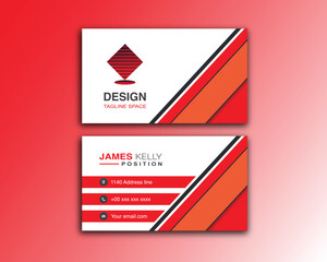 simple vector editable business card design