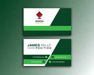 simple vector editable contact card design