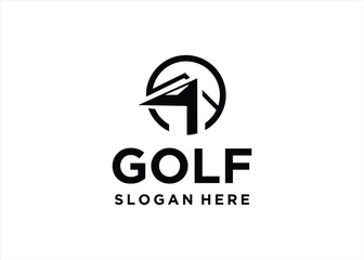 golf logo design symbol