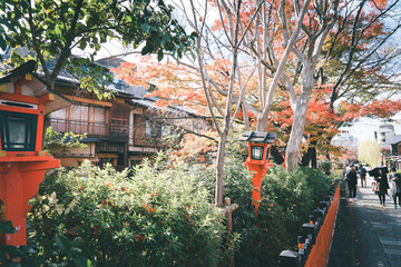 京都　祇園の風景
