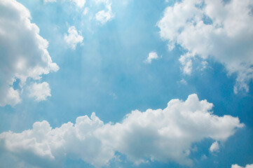 blue sky with clouds