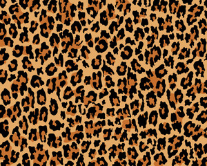 Vector leopard pattern seamless background and printing or home decorate and more.