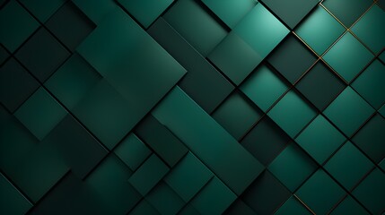 Fototapeta na wymiar Grid Texture in Dark Green Colors. Futuristic Background