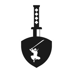 ninjas logo vector illustration