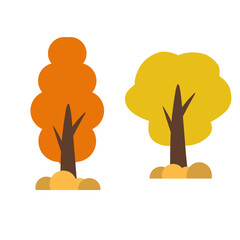 Summer Tree Vector Illustration