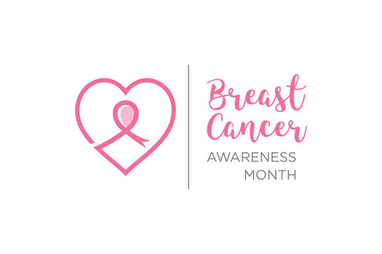Breast cancer logo design icon element vector idea