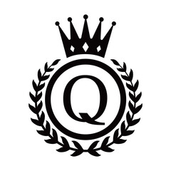 アルファベットロゴ Q