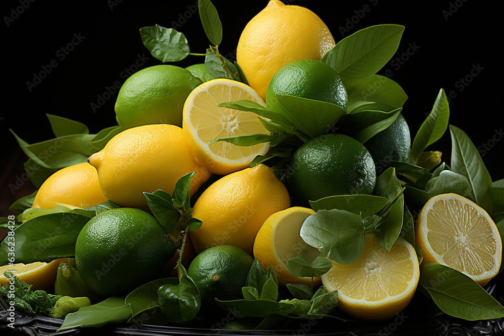 Poster a backdrop of lush bay leaves, neatly arranged, adding depth and fragrance to a culinary-themed imag