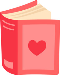 Opened Book With Heart