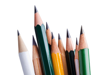 Fototapeta premium wooden pencils isolated