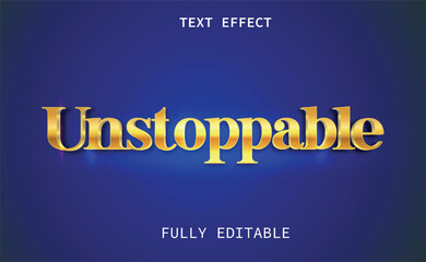 Fully editable text effect