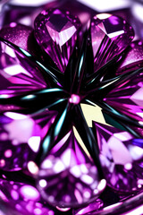 Amethyst Gem Close up Macro Shot Photo Texture Background Wallpaper