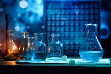 Chemistry, biology or science abstract background. Generic research and science concept.