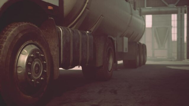 fuel truck for transport fuel to petrochemical oil refinery