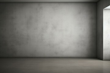 Empty area featuring a grey wall and a closed door, designed for interior. Generative AI