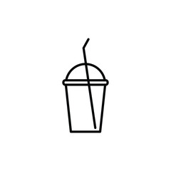 iced latte icon vector coffee sign beverage icon