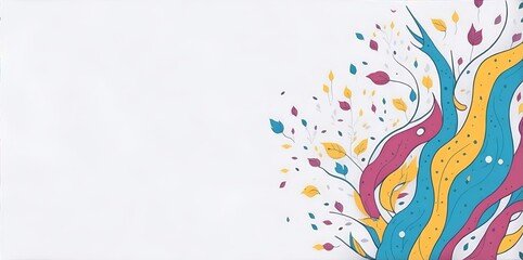 Abstract fall folliage concept background. AI generated illustration