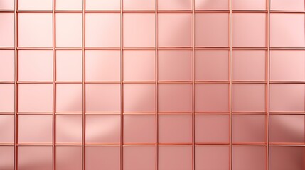 Fototapeta premium Grid Texture in Rose Gold Colors. Futuristic Background