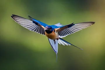 Foto op Canvas blue tailed hummingbird © mayo