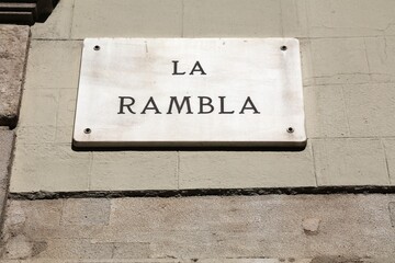 La Rambla street in Barcelona
