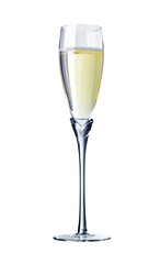 a glass of champagne