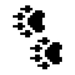 Pixelated cat icon