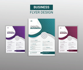 modern business Flyer template
